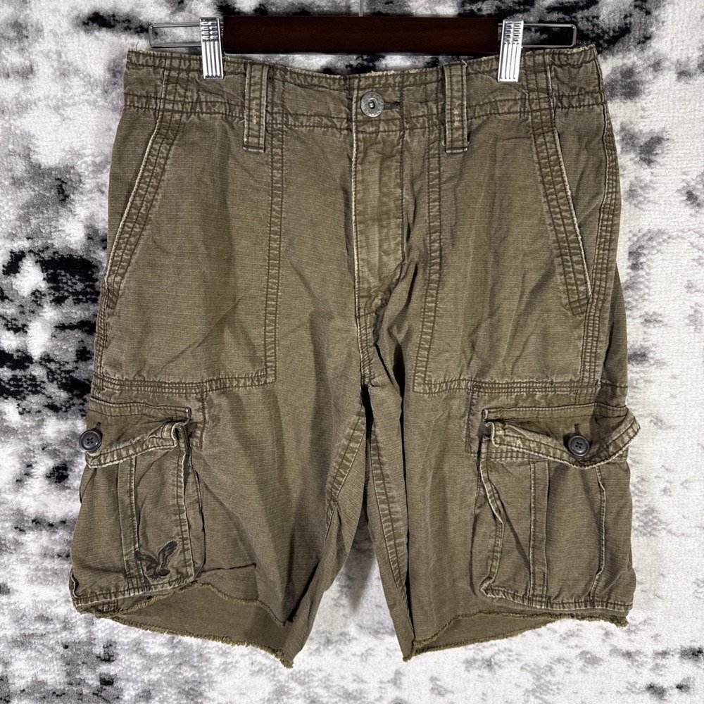 American Eagle Outfitters Cargo Shorts Mens Size 30 Brown Y2k Skater Streetwear
